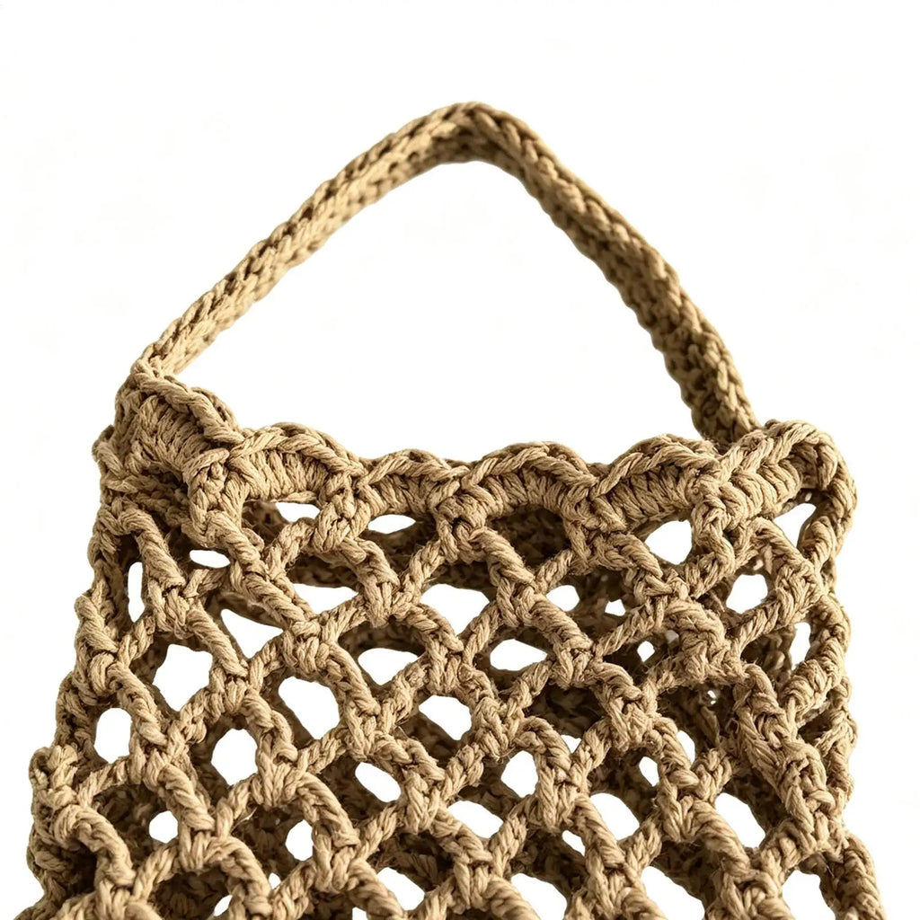 Wicker Weave Storage Basket Wall-mounted Vegetable Basket Fruit Sundry Basket Kitchen Storage Home Decoration Organizer