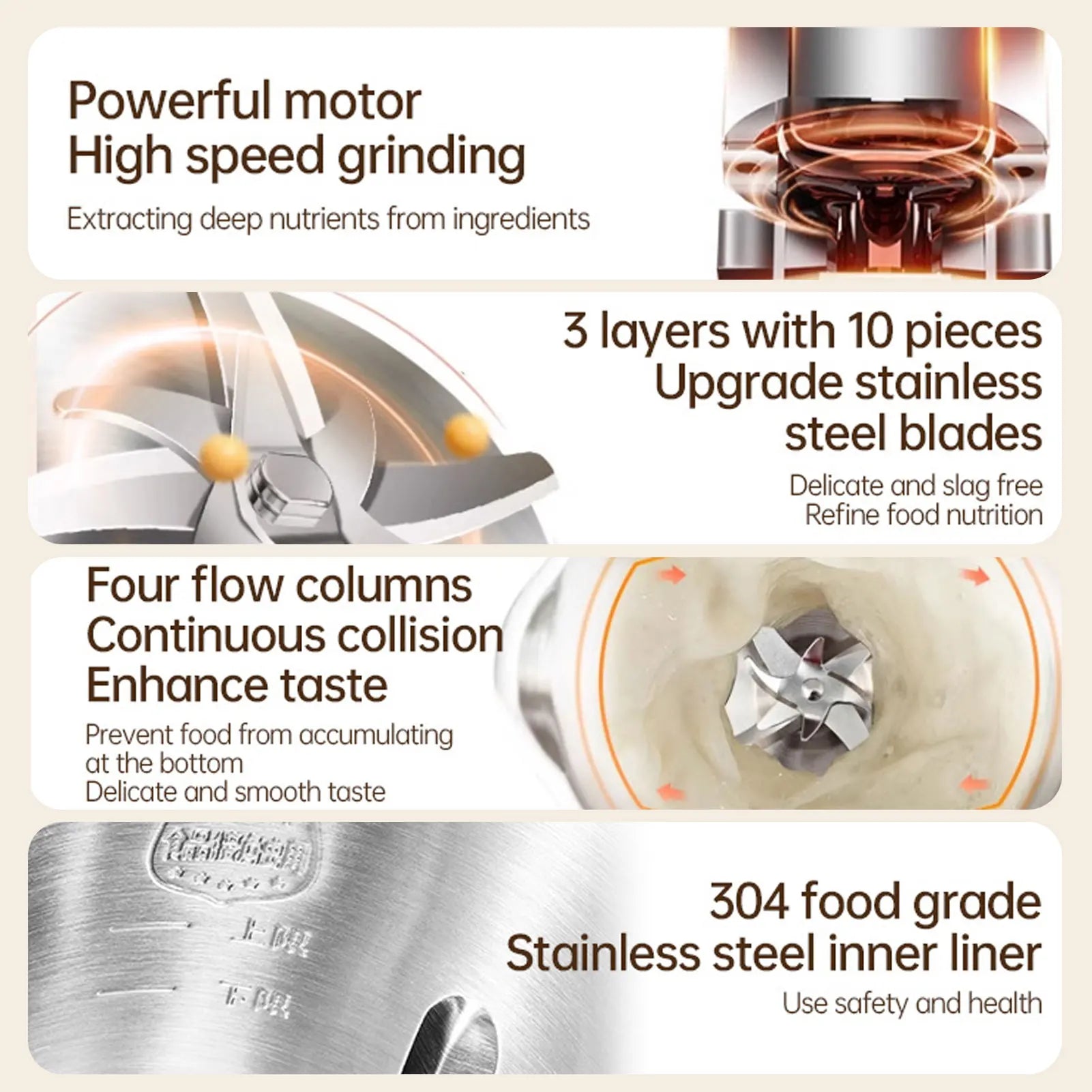 Soy Milk Maker 8-in-1 Programmable Blender with Digital Display 12 Stainless Steel Blades Auto Cleaning 8H Keep Warm Function Oasis Select