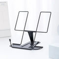 Simple metal reading stand, foldable reading stand, portable reading bookshelf, music stand Oasis Select black