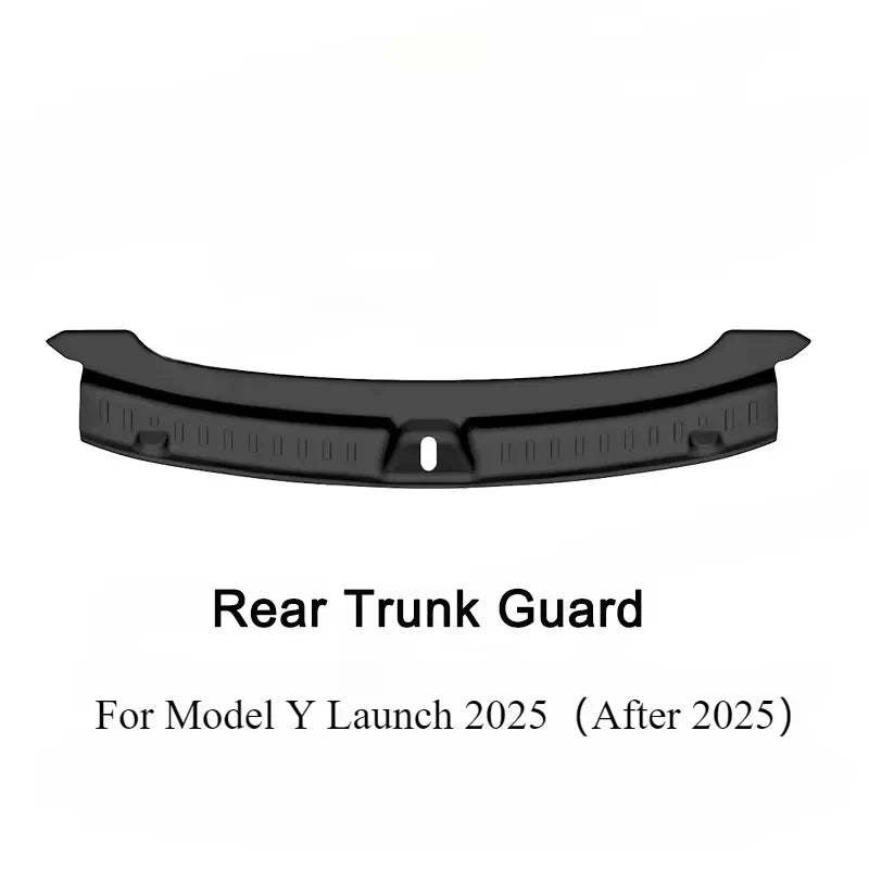 Cargo Threshold Sill Cover For New Tesla Model Y Launch 2025 TPE Rear Trunk Door Sill Protector Trunk Guards Rear Bumper Guards Oasis Select black