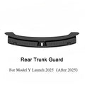 Cargo Threshold Sill Cover For New Tesla Model Y Launch 2025 TPE Rear Trunk Door Sill Protector Trunk Guards Rear Bumper Guards Oasis Select black