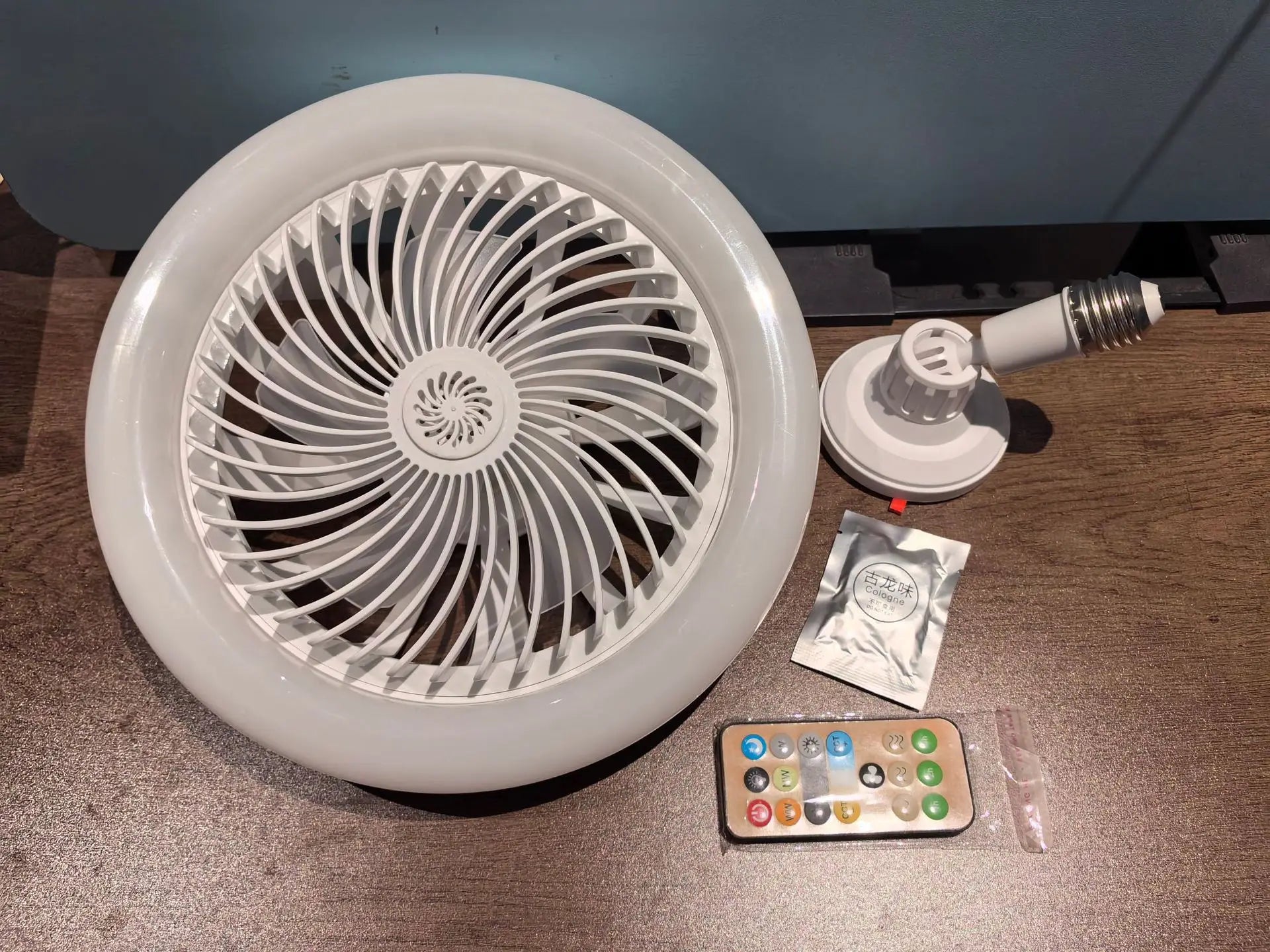 E27 LED Smart Ceiling Fan Light | 30W Remote Control 3 Speed