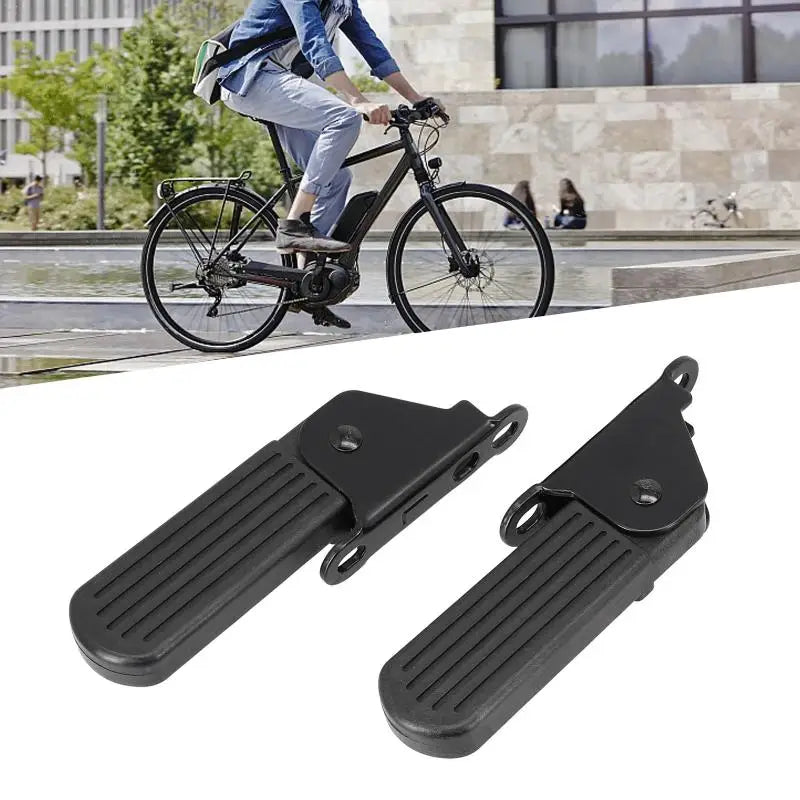 1 Pair Foldable Front Foot Pedals For Yadi Aima Harley U1 E-Bike Lightweight Aluminum Alloy Anti-Slip Cycling Pedals Accessories Oasis Select