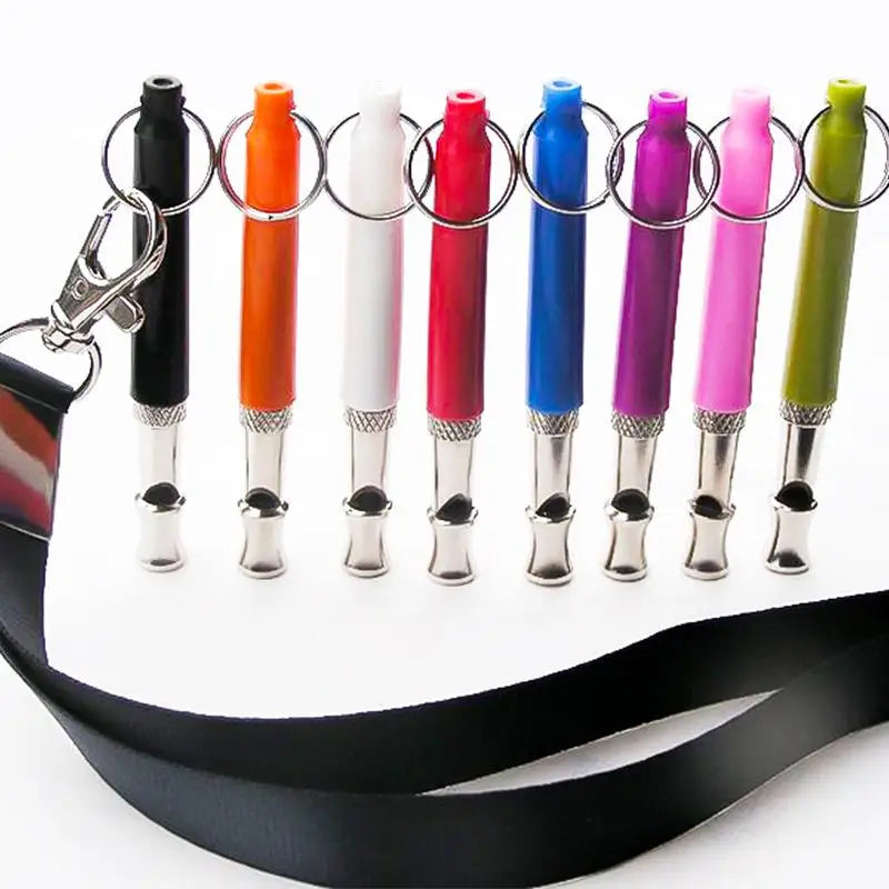 1Pcs Adjustable Ultrasonic Dog Whistle with Cord Silent Barking Control Pet Training Supplies Discipline Flute for Dogs Oasis Select