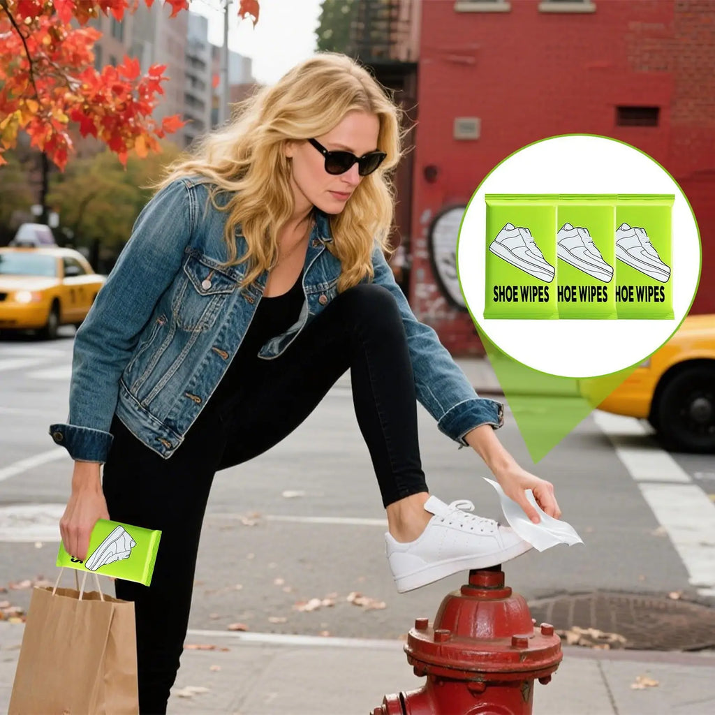 Sneakers Cleaning Wipes Portable Cleaning Wipes for Sneaker Portable Shoe Cleaners for Rental Home Apartment Restaurant Hotel Oasis Select