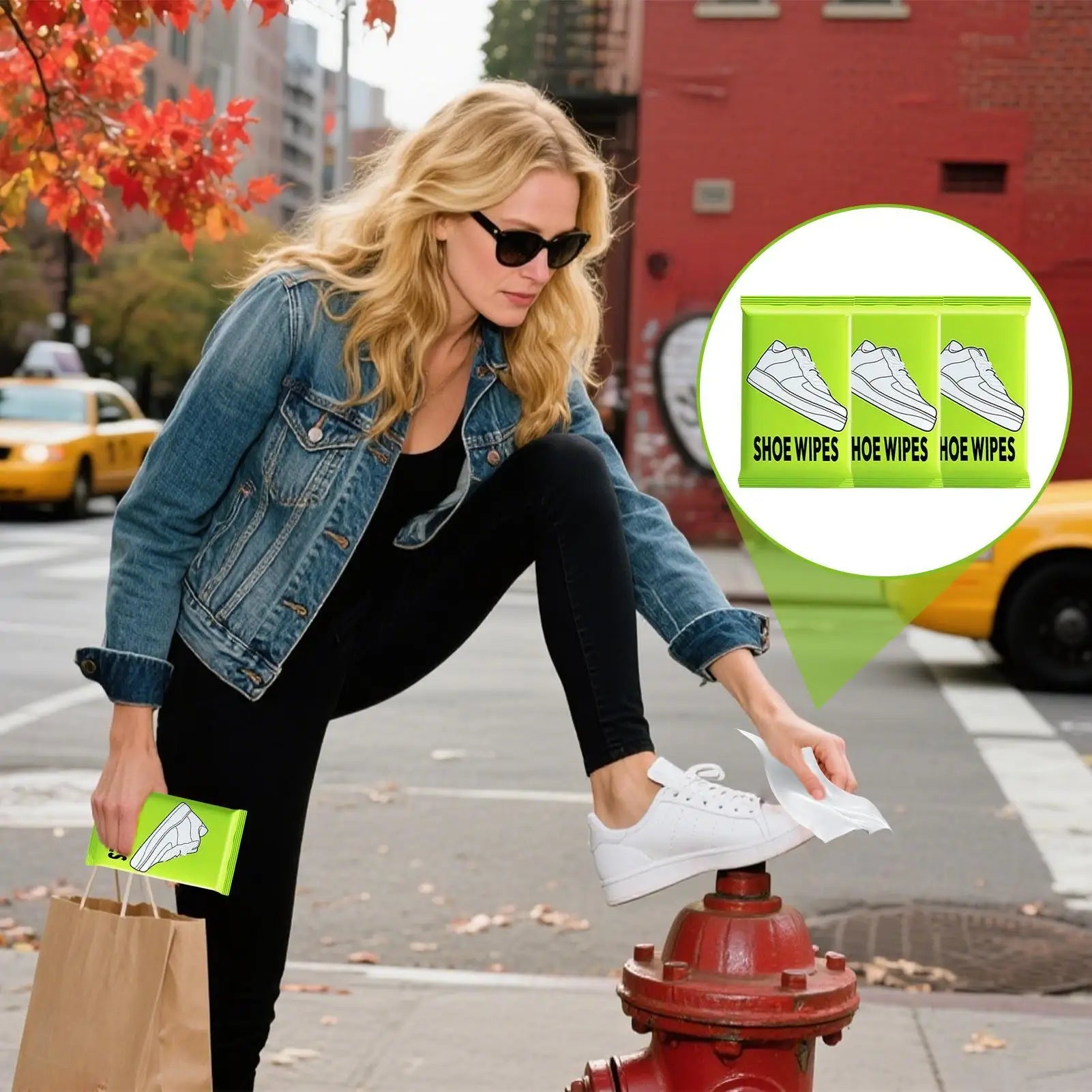 Sneakers Cleaning Wipes Portable Cleaning Wipes for Sneaker Portable Shoe Cleaners for Rental Home Apartment Restaurant Hotel Oasis Select