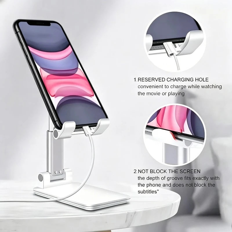 1pc Adjustable Desktop Phone Stand, Universal Tablet Holder for IPhone IPad, Mobile Cell Phone Stand for Desk Phone Stand, Home Oasis Select