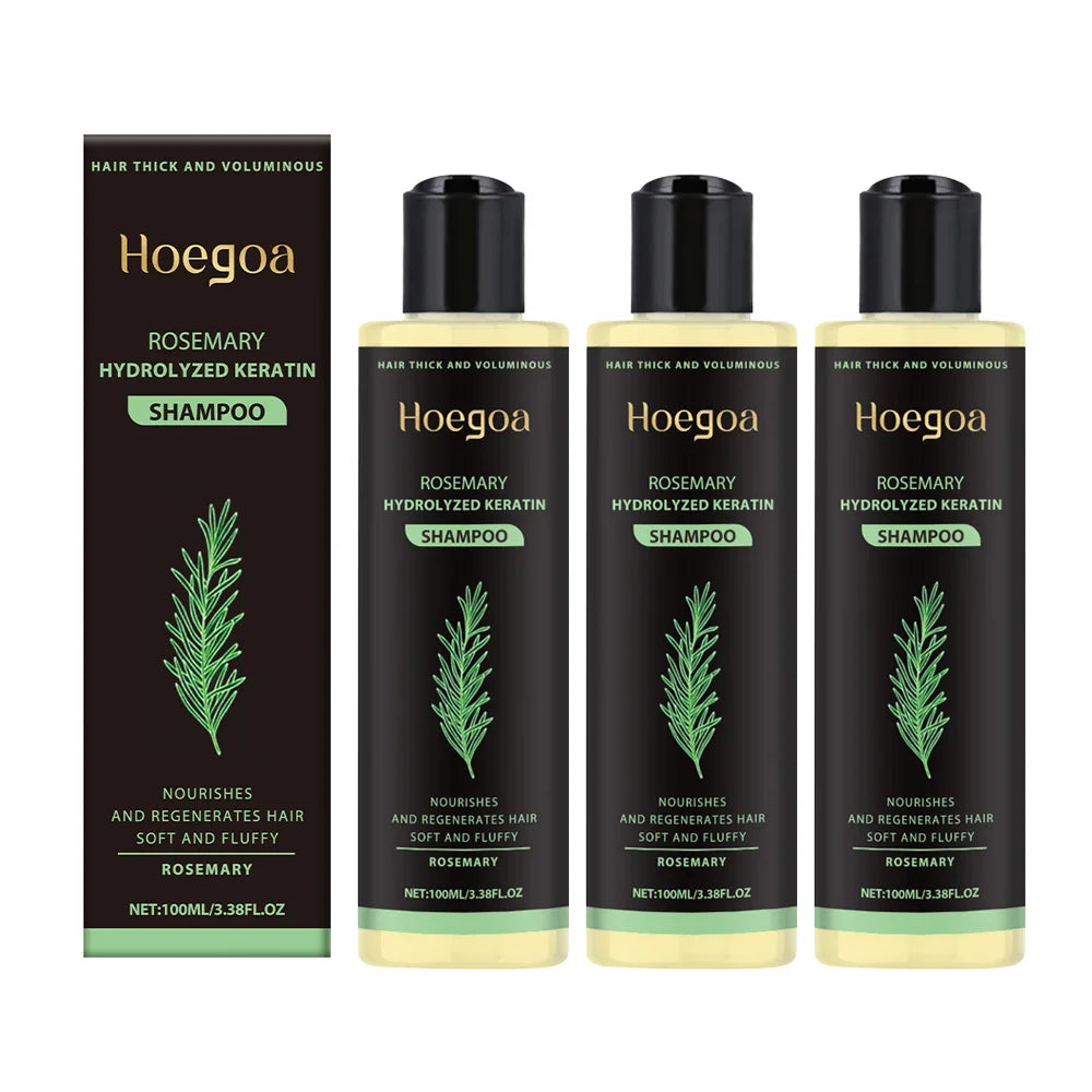 Rosemary Shampoo Hair Growth Deep Cleansing Scalp Anti Dandruff Oil Control Strengthening Root Nourish Hair Volumizing Shampoo Oasis Select 3pcs