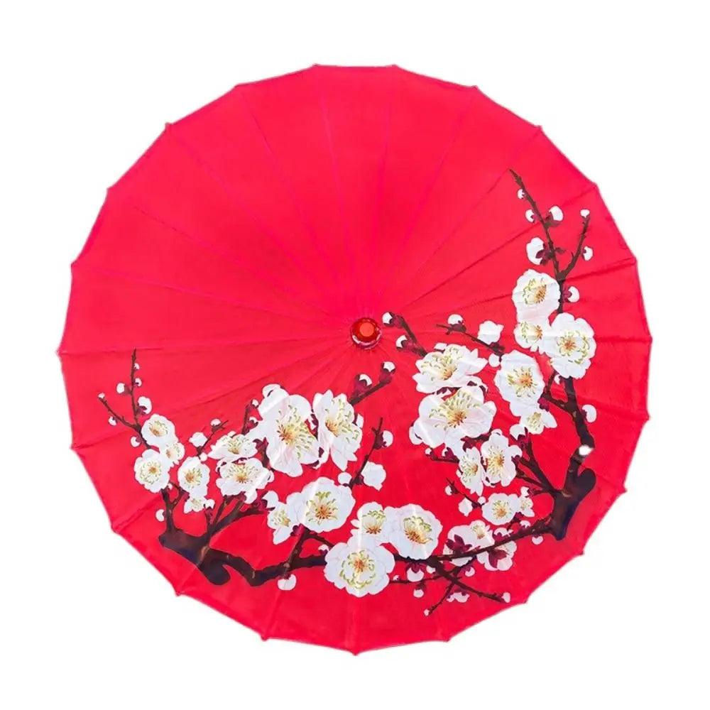 Handmade Chinese Silk Parasol | Decorative Dance Umbrella Decorative Parasol Oasis Select 82cm-32.28in-Style 4