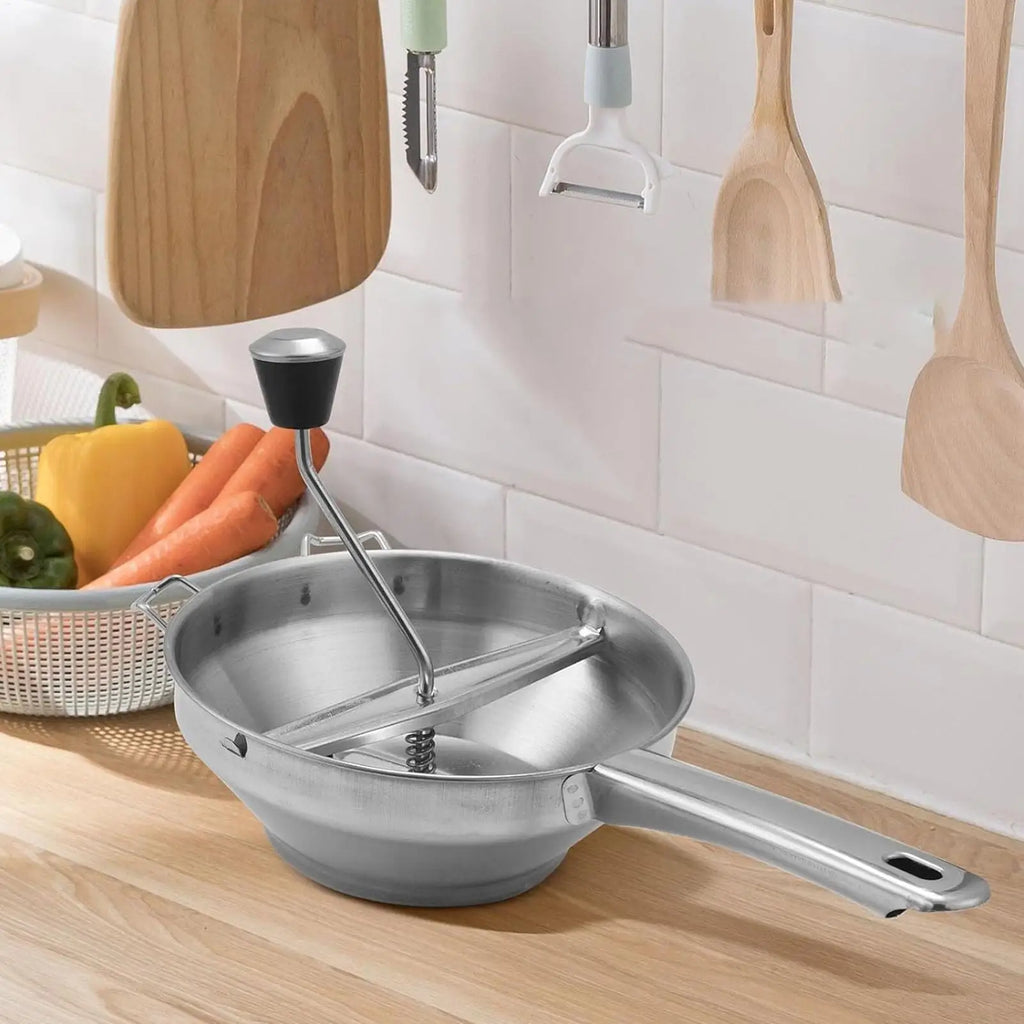 Stainless steel manual potato blender with handle Metal food grinder masher mud press vegetable and fruit food processor Oasis Select
