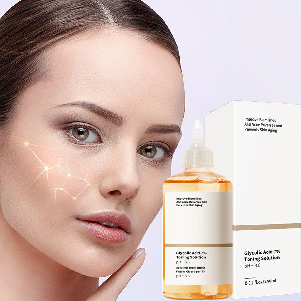 Remove Acne Fade Acne Glycolic Acid 7% Toner Removing Closed Mouth Acne Moisturizing Skin Prevents Skin Aging Fruit Acid Essence Oasis Select