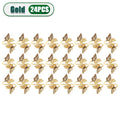 1-36PCS Butterfly Napkin Rings Wedding Table Decor Elegant Napkin Holders Creative Cloth Ring for Party Supplies Oasis Select Gold-24PCS