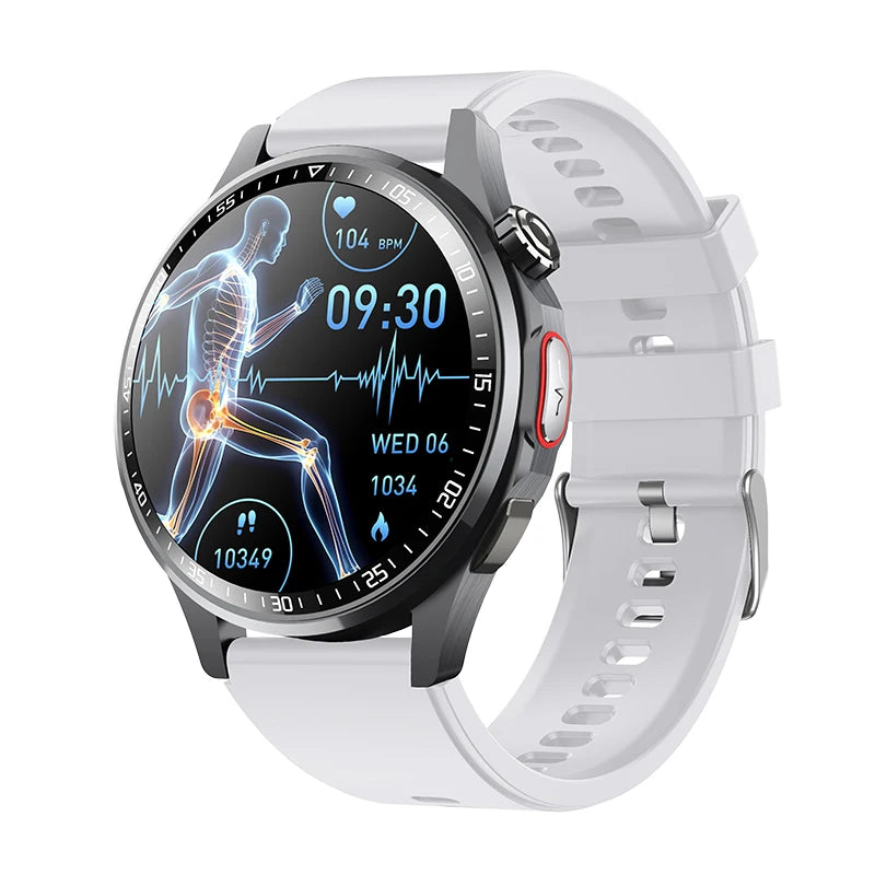 Men Smart Watch Ultra HD Screen ECG Health Monitoring All Day Fall Detected SOS Alert Heart Rate Fitness Sports Smartwatch Women Oasis Select BKGRS