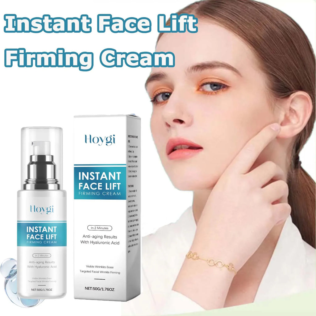 Hyaluronic Acid Instant Face Lifting Cream Hydrating Face Cream Non-Greasy Improve Elasticity Glow Skin Tighten Nourish Lotion Oasis Select