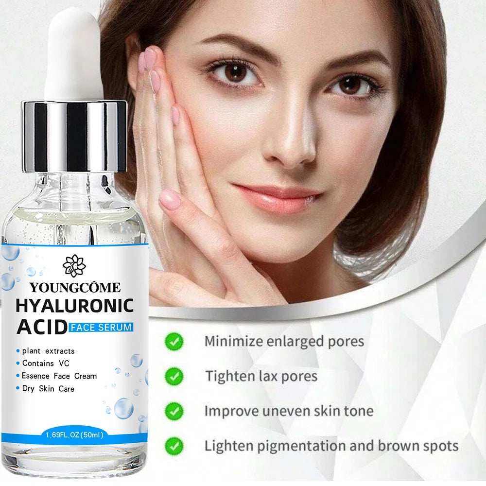 YOUNGCOME Hyaluronic Acid Facial Serum – Moisturizing Essence Facial Serum Oasis Select