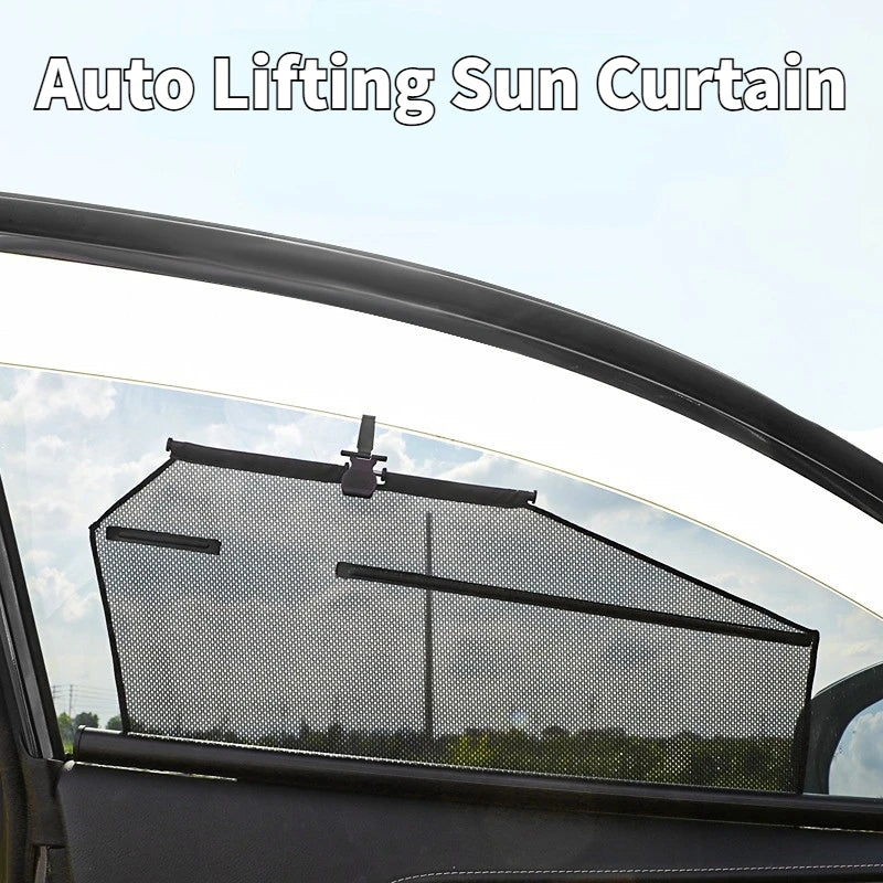 Retractable Car Side Window Sunshade – UV & Glare Protection