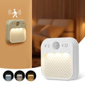 Motion Sensor LED Night Light – Rechargeable Wireless Cabinet Lamp Motion Sensor Night Light Oasis Select 4 Pieces 3 Colors in One