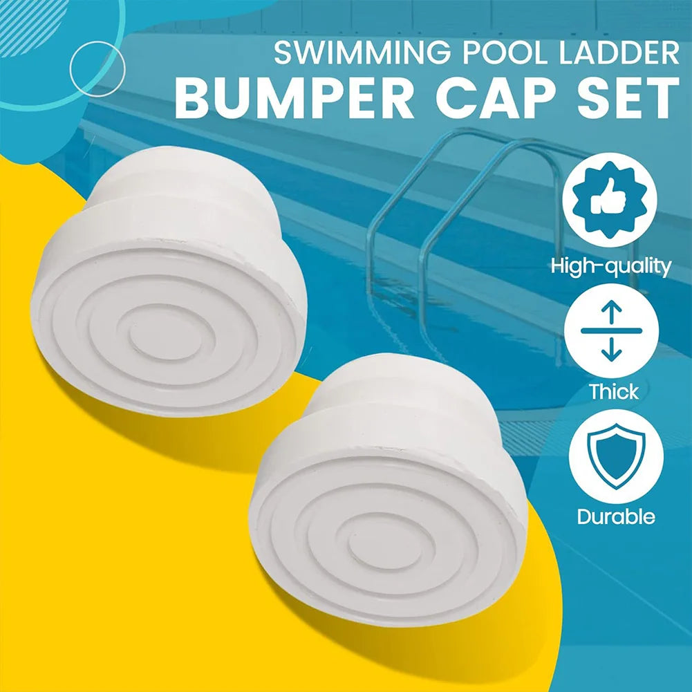 Pool Ladder Rubber Bumper Cap – Universal Inground Safety Plug Pool Ladder Accessory Oasis Select