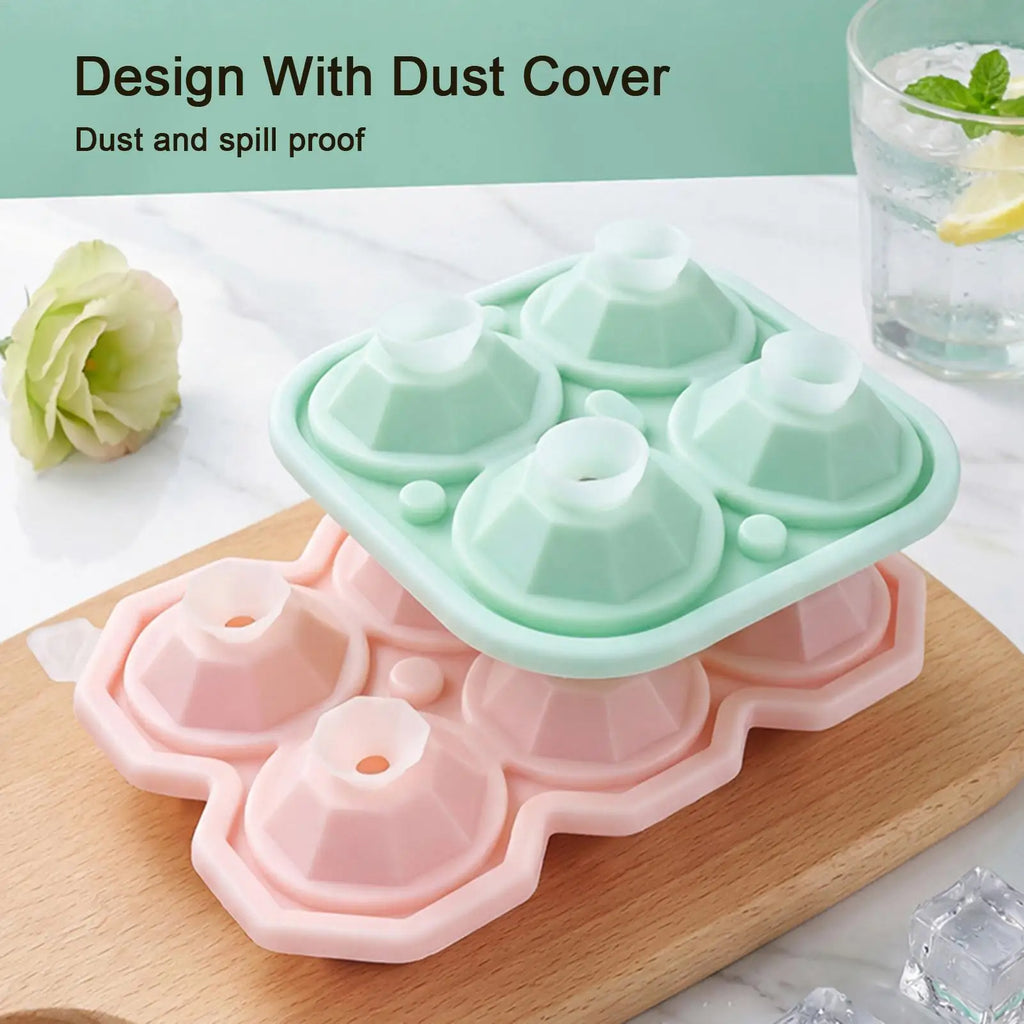 Ice Molds Non Stick Easy Release Whiskey Ice Molds Silicone Easy Release IceCubes Molds Summer Bar DIY Iced Cocktail Freeze Tool Oasis Select