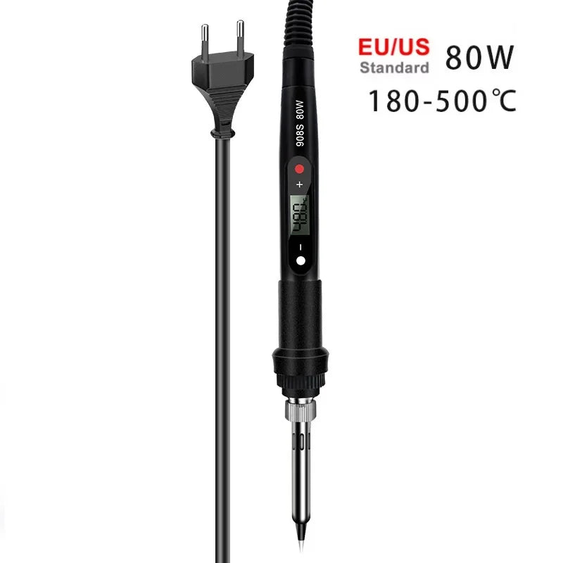 SLADE 908S 80W LCD Digital Soldering Iron – Adjustable Temp Electric Soldering Iron Oasis Select 1PC EU