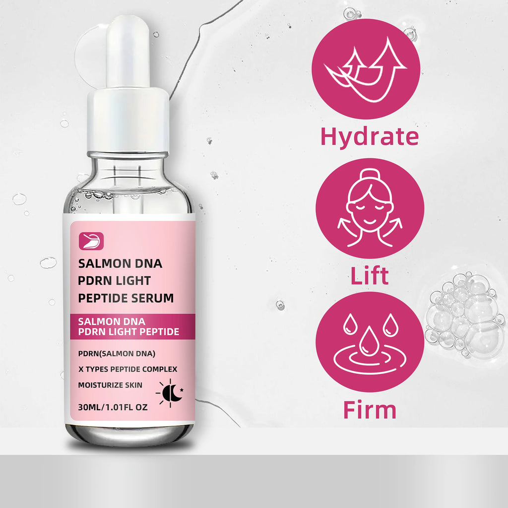 ottilavie Salmon DNA PDRN Light Peptide Serum: Deep Moisturizing, Refreshing & Non-Greasy Facial Essence for All Light Skin Type Oasis Select