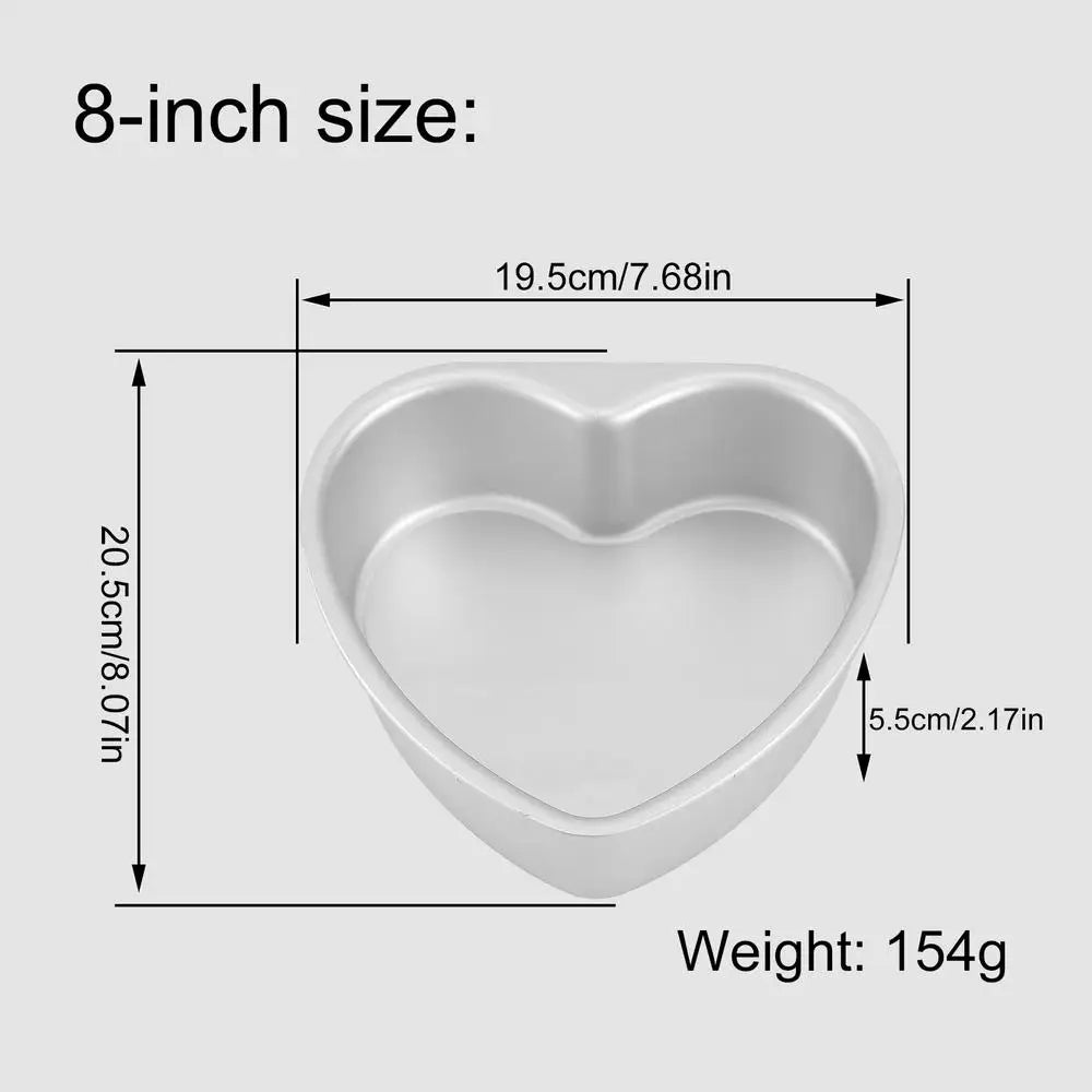 Cake Pan 6/8/10 Inch Heart Shaped Cake Pan Non-Stick Cake Pan Mold For Wedding Birthday Baking Cake Tin Cheesecake Pan Cake Mold Oasis Select 8 inches