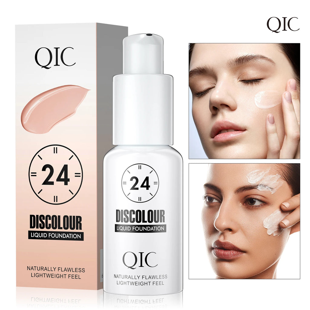 QIC 30ml Color-Changing Liquid Foundation – Full Cover Matte