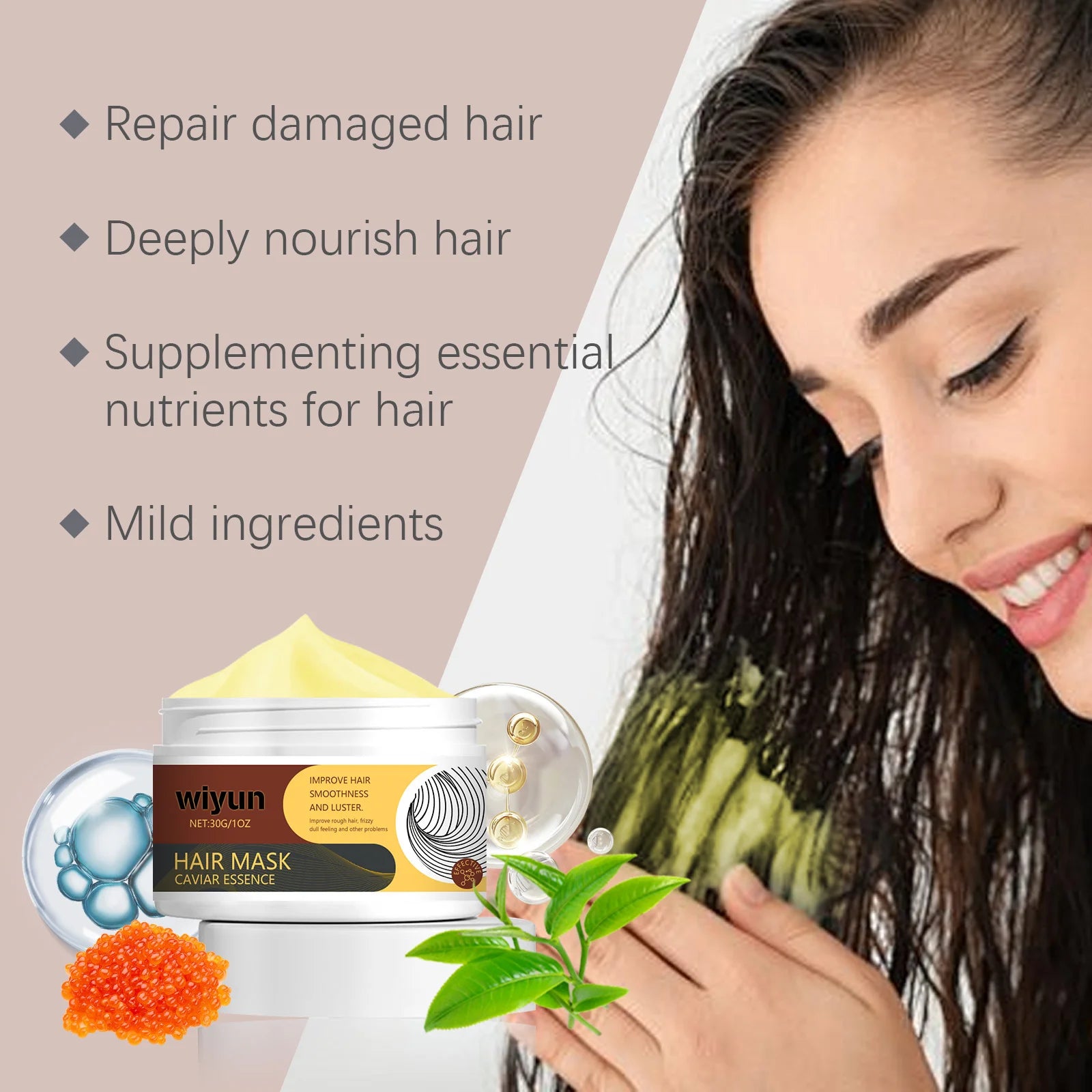 WIYUN Collagen Hair Mask – Keratin Deep Repair Treatment Hair Treatment Mask Oasis Select