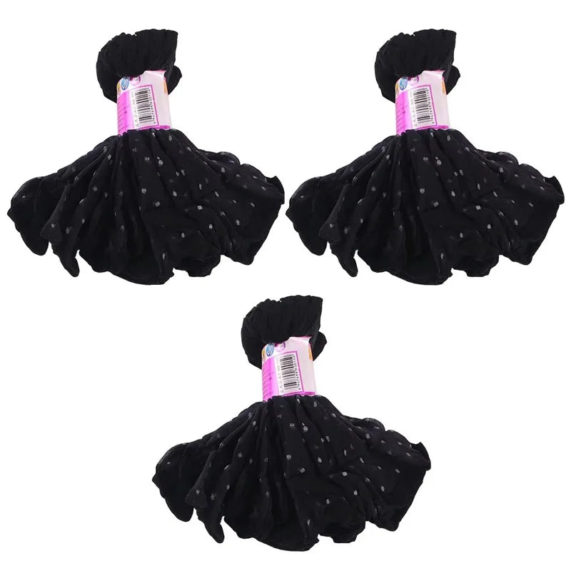 10/30pairs Black Dot Transparent Socks Ultra-thin Elastic Women Crystal Silk Socks Nylon Fashion Ladies Summer Short Ankle Socks Oasis Select black 30pairs One Size