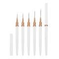 5-Piece Nail Art Liner Brush Set – UV Gel & Polish Detail Pens Nail Art Brush Set Oasis Select white