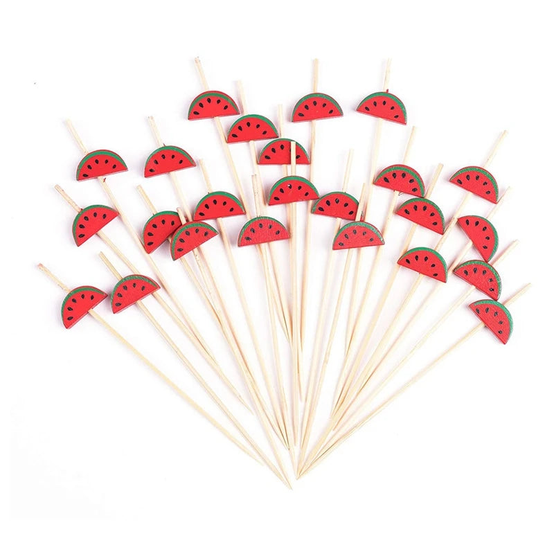 WISH Fruit Picks Bamboo Picks Fruit Forks Artistic Toothpicks Cocktail Picks Sandwich Picks Decorative Cocktail Sticks Oasis Select