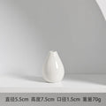 Vases, Nordic Decorative Items, Living Room Flower Arrangements, Small Ceramic Vases, Simple and Modern Home Decoration Vases Oasis Select chubby white