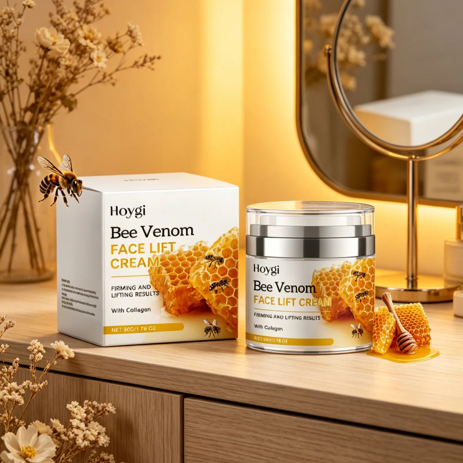 Hoygi Bee Venom Face Lift Cream – Anti-Aging Moisturizer 50g Anti-Aging Face Cream Oasis Select