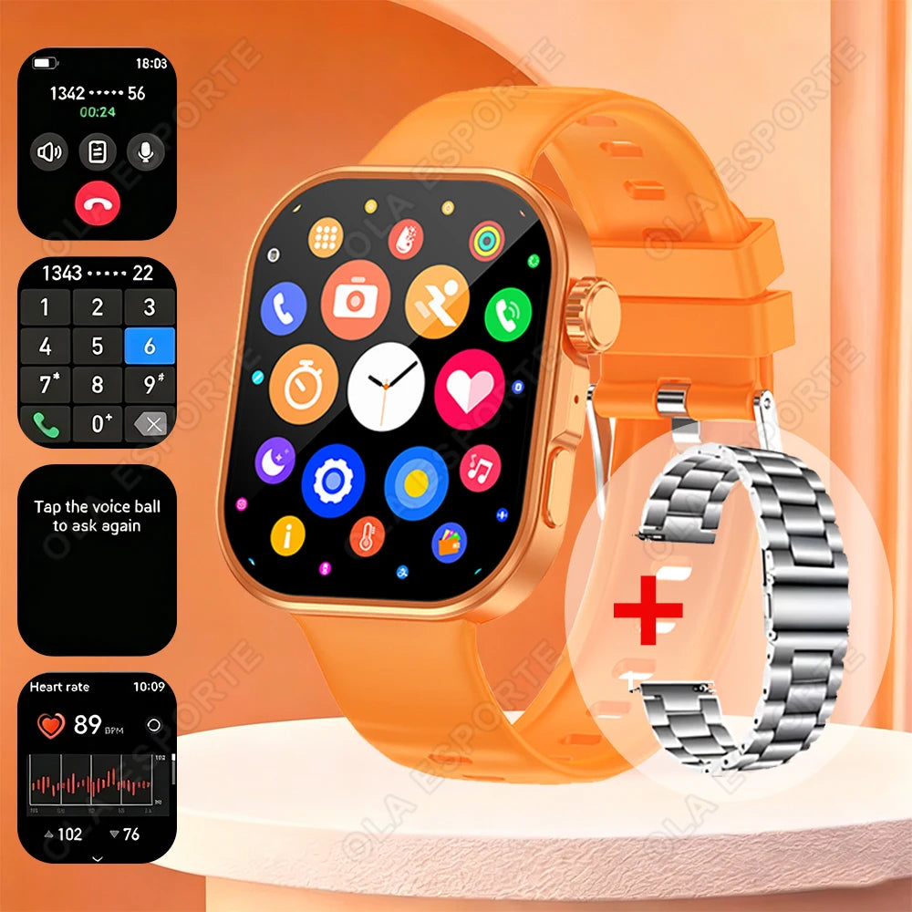 HW12 Smartwatch 2.01" HD Bluetooth Call & Fitness Tracker