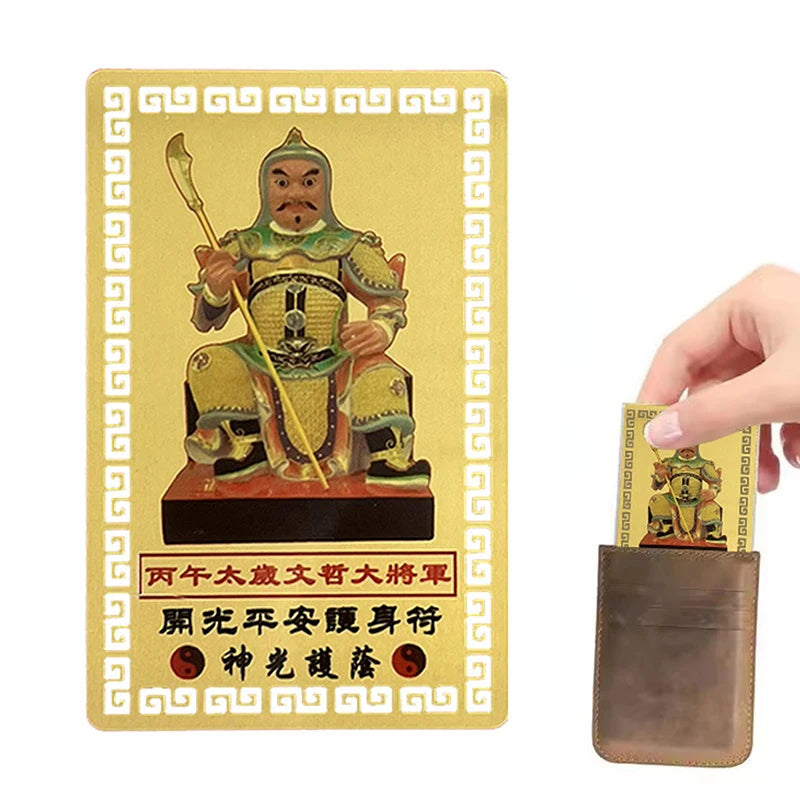 2026 Tai Sui Amulet Card for Horse Year Feng Shui Taisui Prayer Gold Card Portable Wealth Health Good Luck Protective Gift Oasis Select