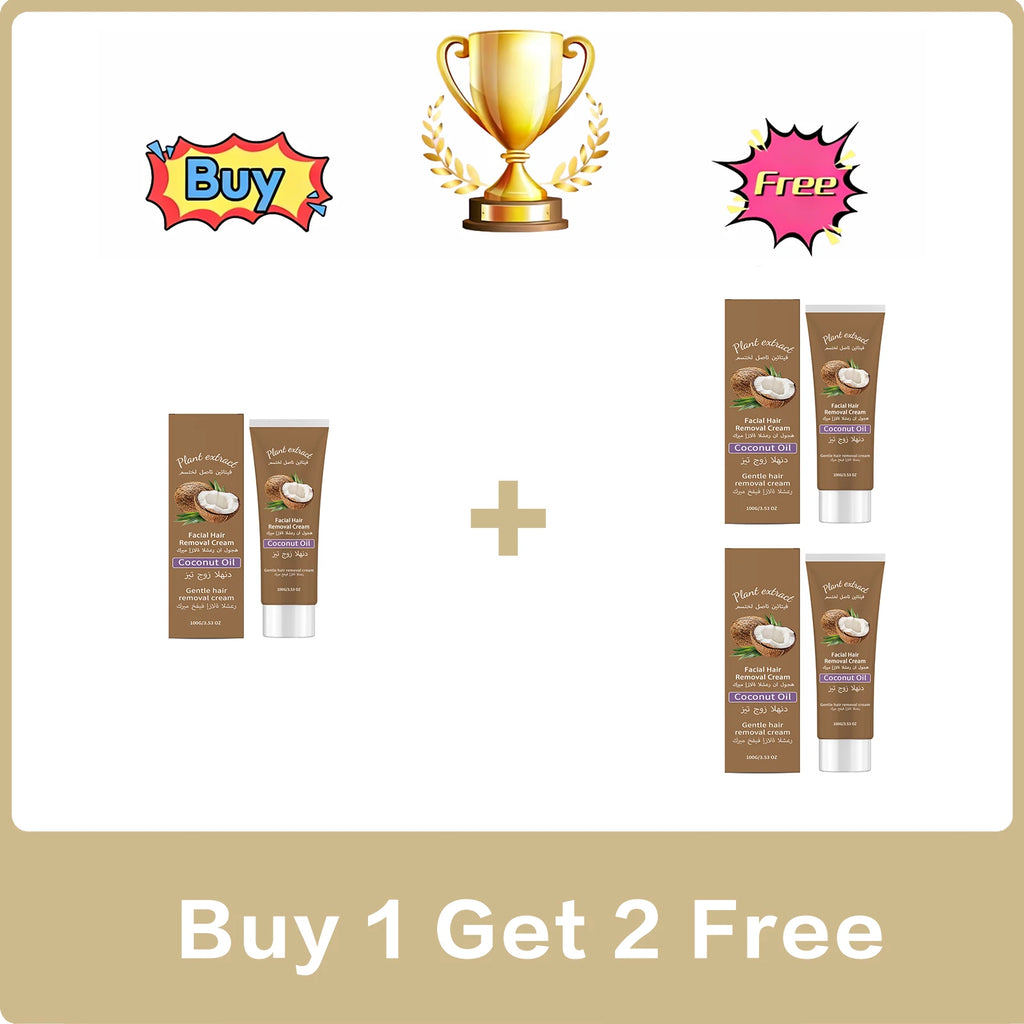 Mild Facial Hair Removal Cream – Smooth Skin, 100g Hair Removal Cream Oasis Select Buy 1 Get 2 Free