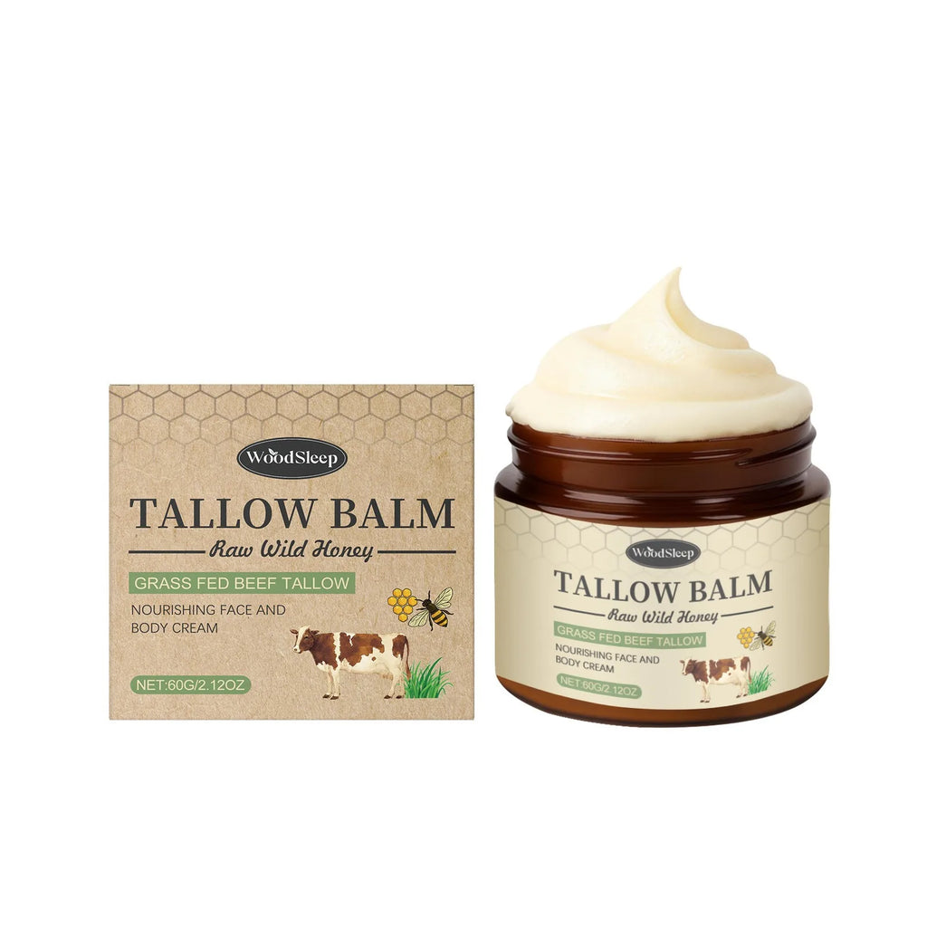 WoodSleep Beef Tallow Body Cream – Nourishing Moisturizer 60g Tallow Body Cream Oasis Select 60g