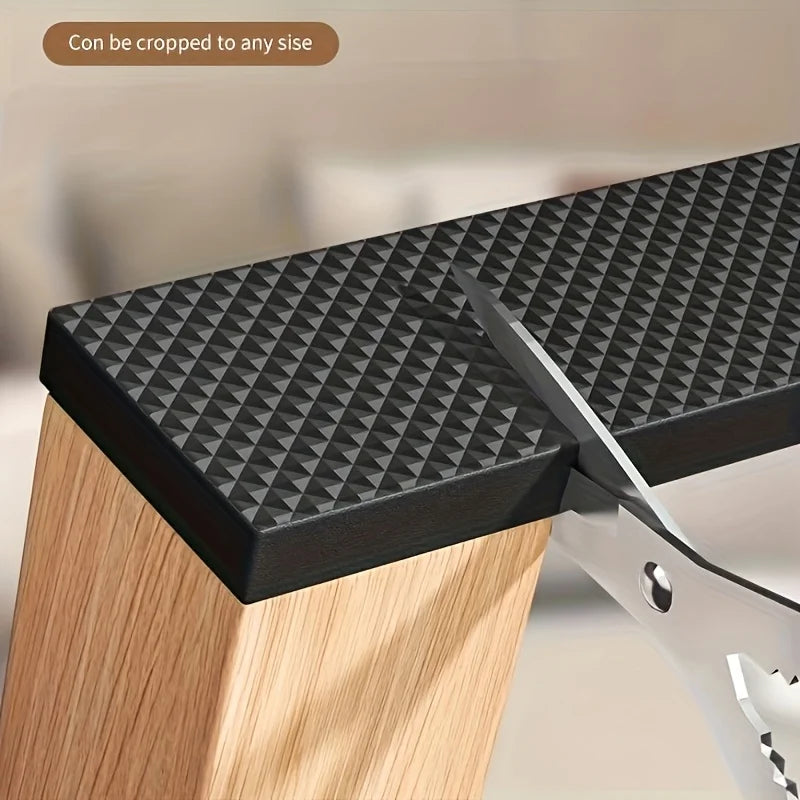 78.74inch Black Anti-Slip Chair Leg Pads,Trimmable Silent Noise-Reducing Furniture Protectors for Tables,Chairs&Floor Protection Oasis Select
