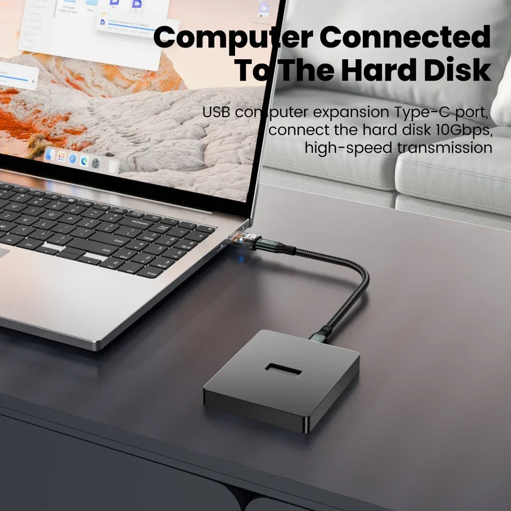 USB-A to Type-C Adapter – 120W Fast Charging & 10Gbps USB-C Adapter Oasis Select