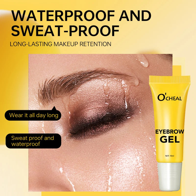 O'CHEAL 3D Eyebrow Gel Colorless Transparent Create Natural Eyebrows Quick-dry Waterproof Long-lasting Thick Full Eyebrow Makeup Oasis Select