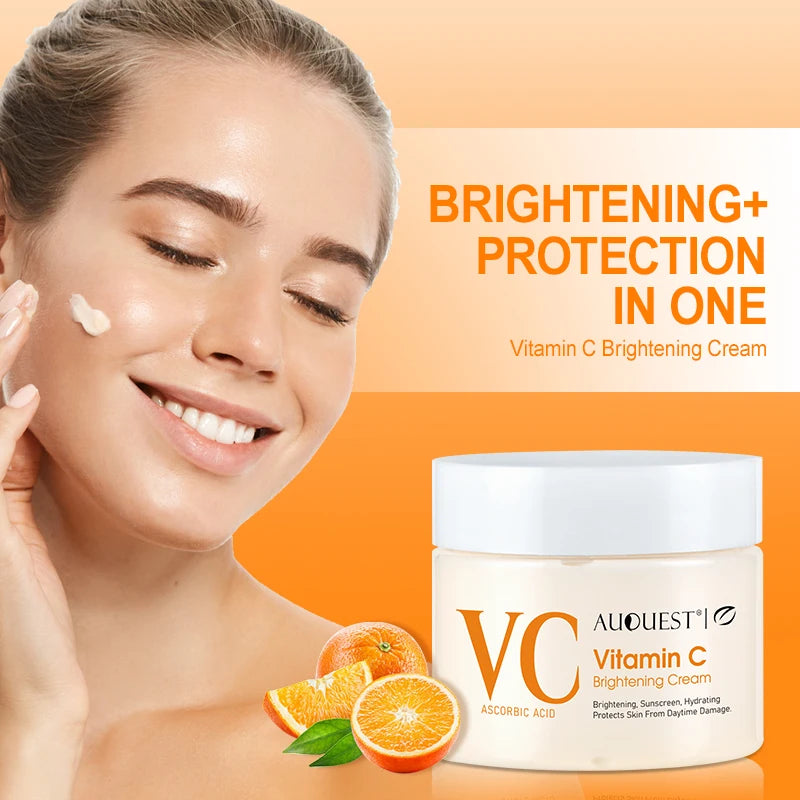 Vitamin C Whitening Face Cream Fade Freckle Dark Spot Improve Dullness Nourishing Moisturizing Cream Lightening Facial Skin Care Oasis Select Default Title