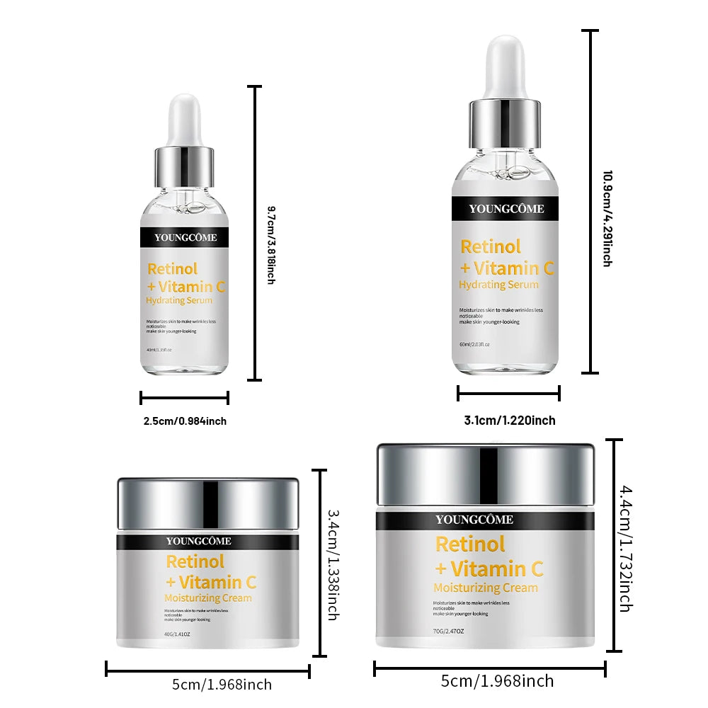 YOUNGCOME Retinol & Vitamin C Hydrating Face Serum Cream Face Serum Cream Oasis Select