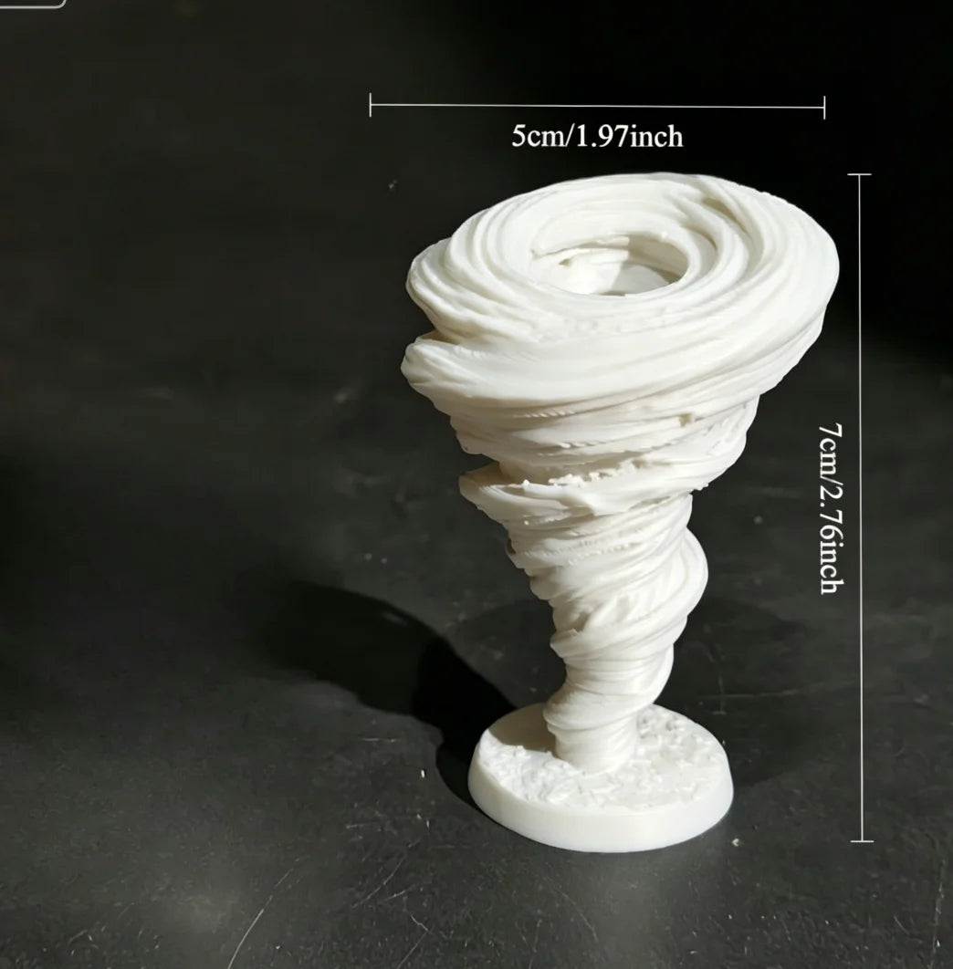 Fantasy RPG Wind Elemental Miniatures Ornaments Cool Vortex Model DIY Paintable Tabletop Games Terrain Mini Dioramas Decoration Oasis Select Tornado White