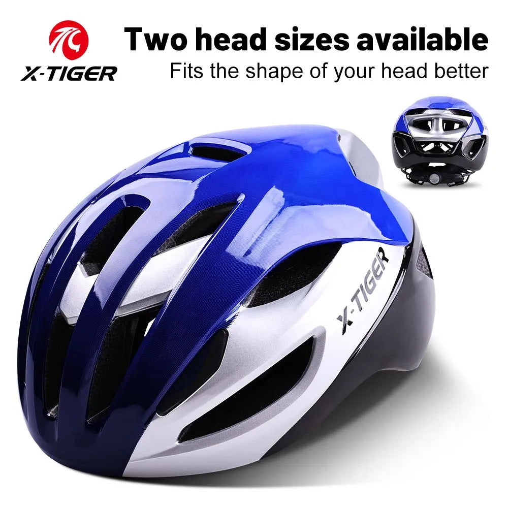 X-TIGER Man Women Bicycle Helmet Breathable Ultra-light One-piece Molding Helmets Shockproof Adjustable MTB Road Cycling Helmets Oasis Select