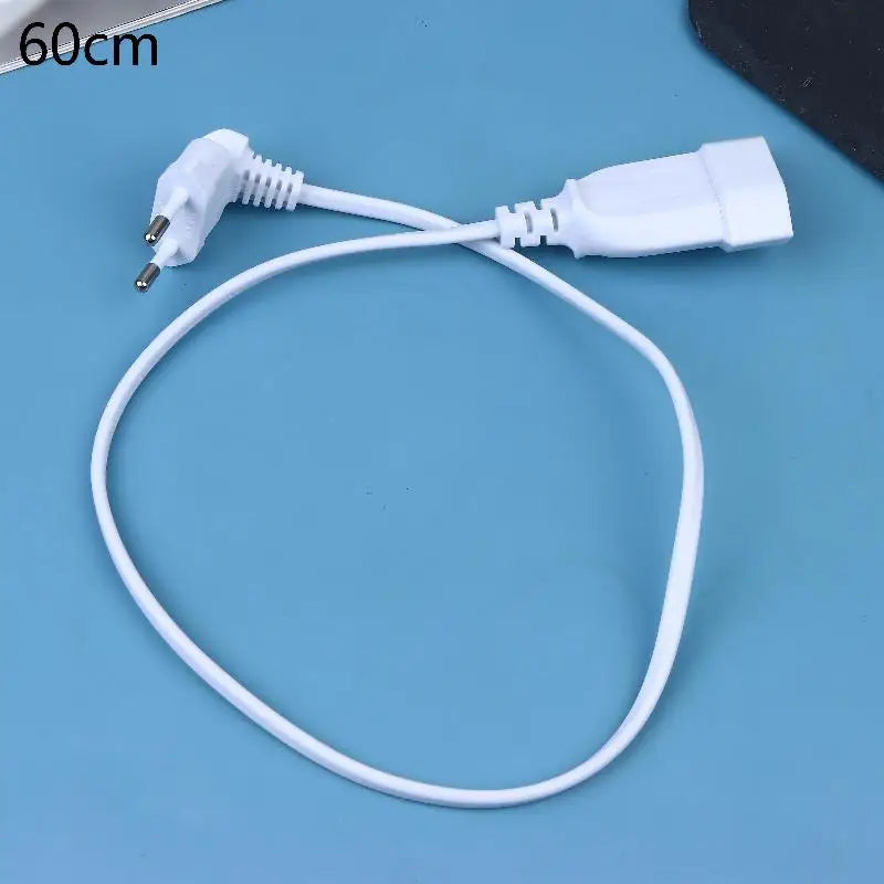 2-Prong EU Power Extension Cord; Male-Female Socket for PC & Table Lamp, 30/60/180/300CM Oasis Select A4