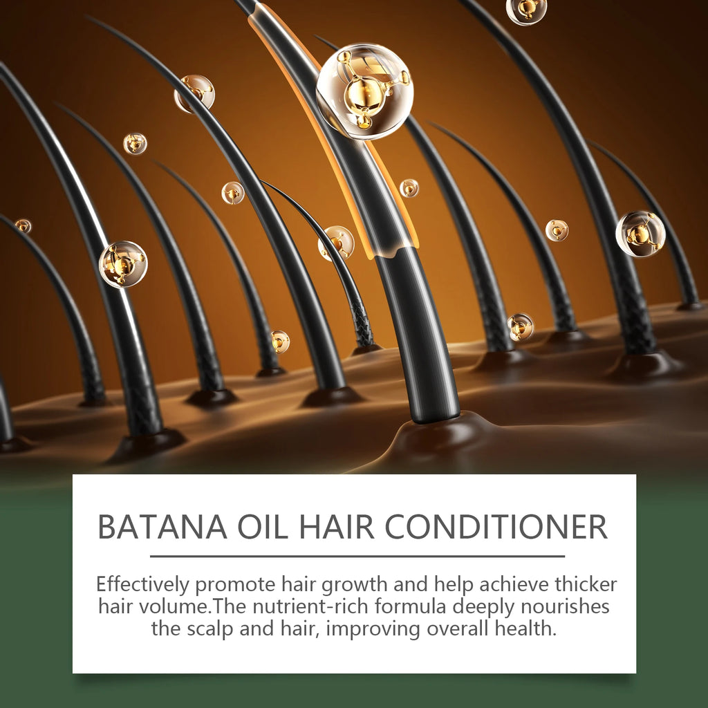 Batana Oil Hair Conditioner Strengthening Nourishing Improve Dryness Damaged Split Ends Glossy Smoothing Hair Growth Conditioner Oasis Select