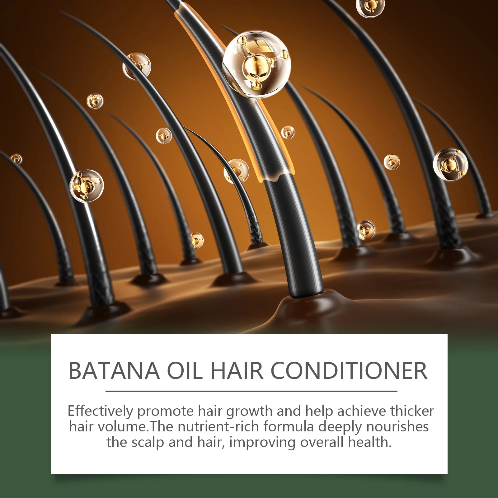 Batana Oil Hair Conditioner Strengthening Nourishing Improve Dryness Damaged Split Ends Glossy Smoothing Hair Growth Conditioner Oasis Select