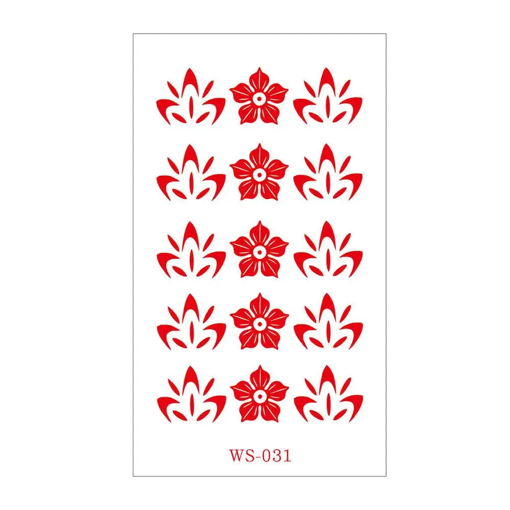 Classic Eyebrow Sexy Cute Retro Tattoo Paste Ancient Style Girl Baby Forehead Paste Hanfu Children's Temporary Tattoo Sticker Oasis Select