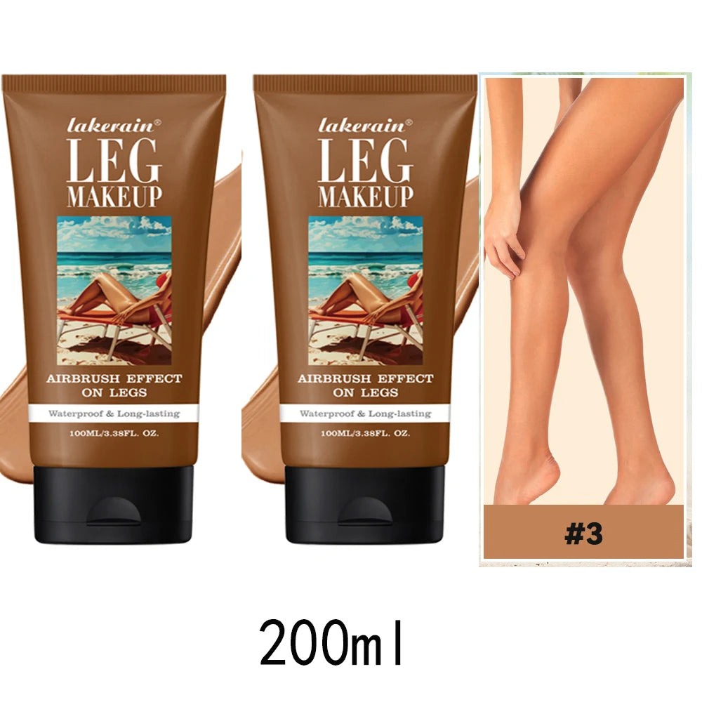 200ml Leg Makeup Long-lasting Waterproof And Anti-Transfer Concealer Even Skin Tone Wheat Tan Brown Liquid Foundation Oasis Select 200ml
