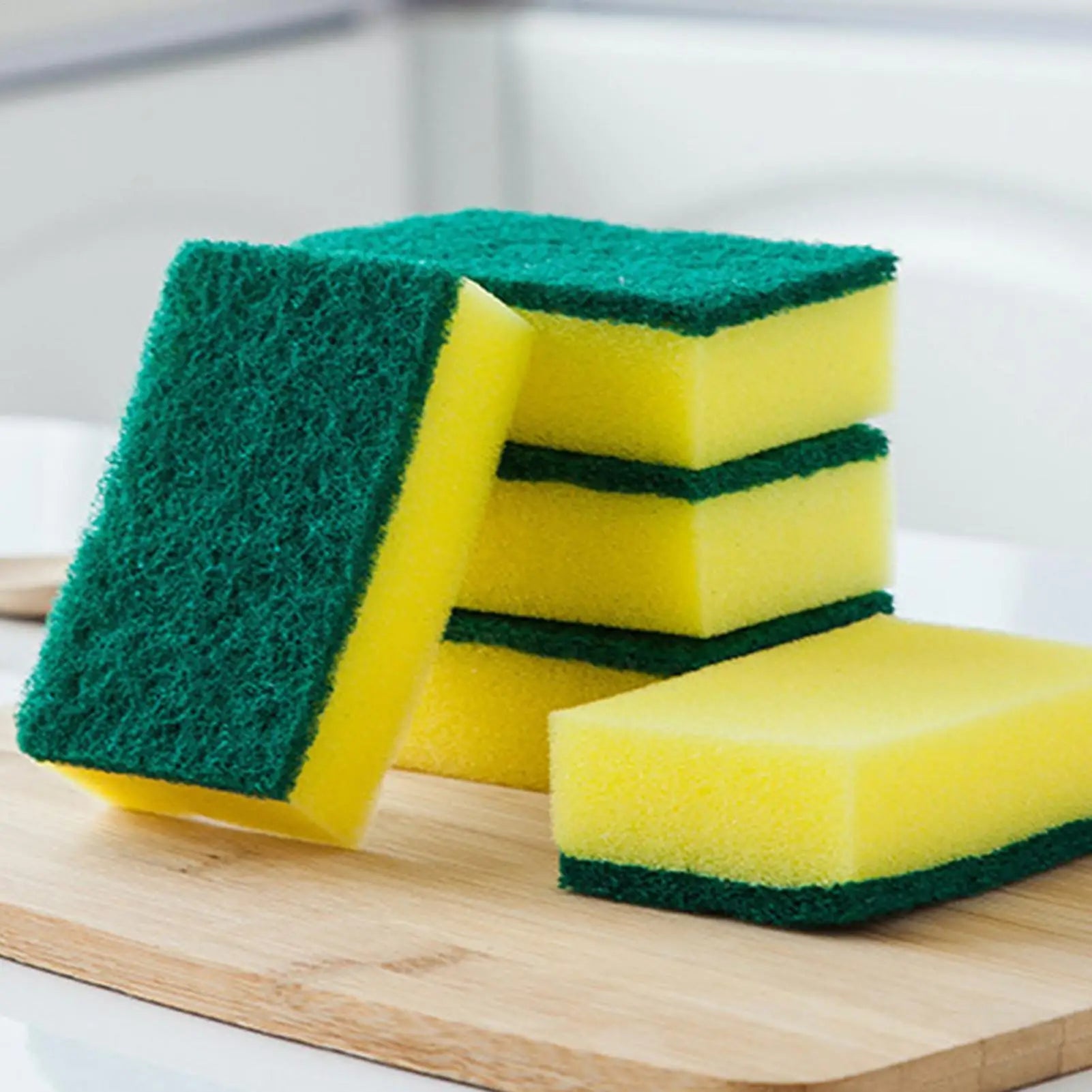 Dish Sponges Kitchen Non-Scratch Kitchen Sponges for Cleaning Reusable Scrubbing Pads Brush Cleaning Tools for Home Bathroom Oasis Select